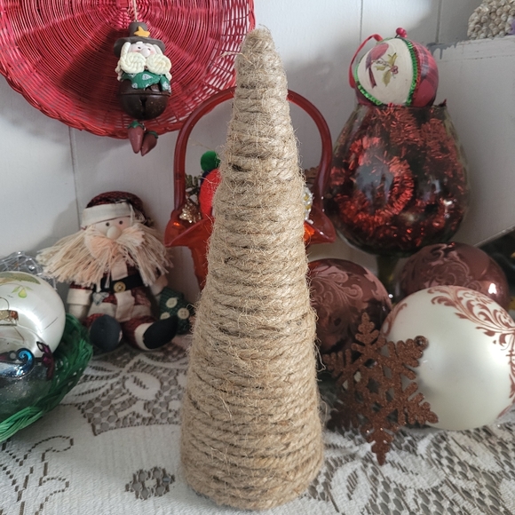 Christmas Tree Jute Twine Set of 2 - Picture 4 of 16